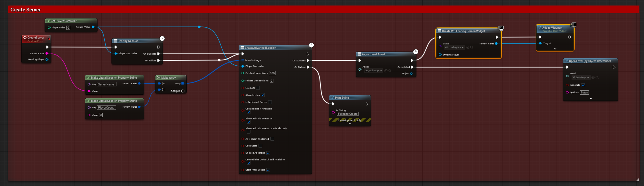 Multiplayer game instance